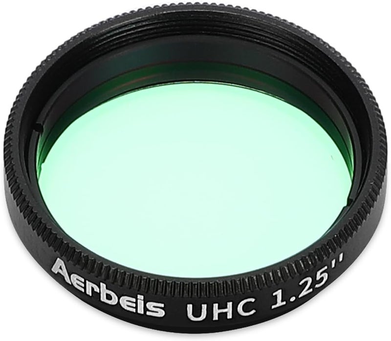 Aerbeis فلتر تلسكوب UHC 1.25 بوصة فلتر UHC فلتر عالي التباين للغاية للتصوير الفلكي لتحسين تباين الصورة وتقليل تلوث الضوء ملحقات التلسكوب - Image 4